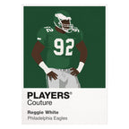 Reggie White Eagles American Football Icon Frame Men's T-Shirt