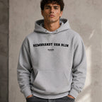 Rembrandt Van Rijn name-print hoodie - grey