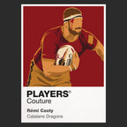 Rémi Casty Catalans Dragons rugby league T-shirt black