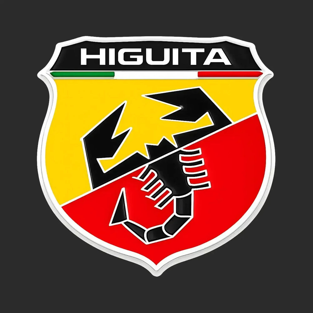 Rene Higuita Logo Men's Hoodie – black close-up detail shot of the Rene Higuita Players Couture logo design