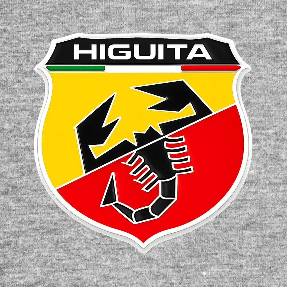 Rene Higuita Logo Men's Hoodie – grey close-up detail shot of the Rene Higuita Players Couture logo design