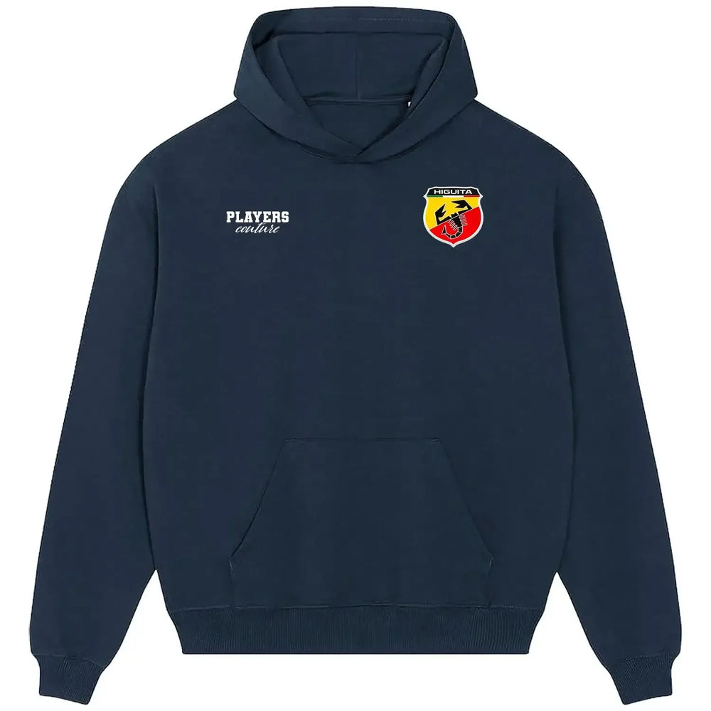 Rene Higuita hoodie – navy men's hoodie featuring the Rene Higuita Players Couture logo