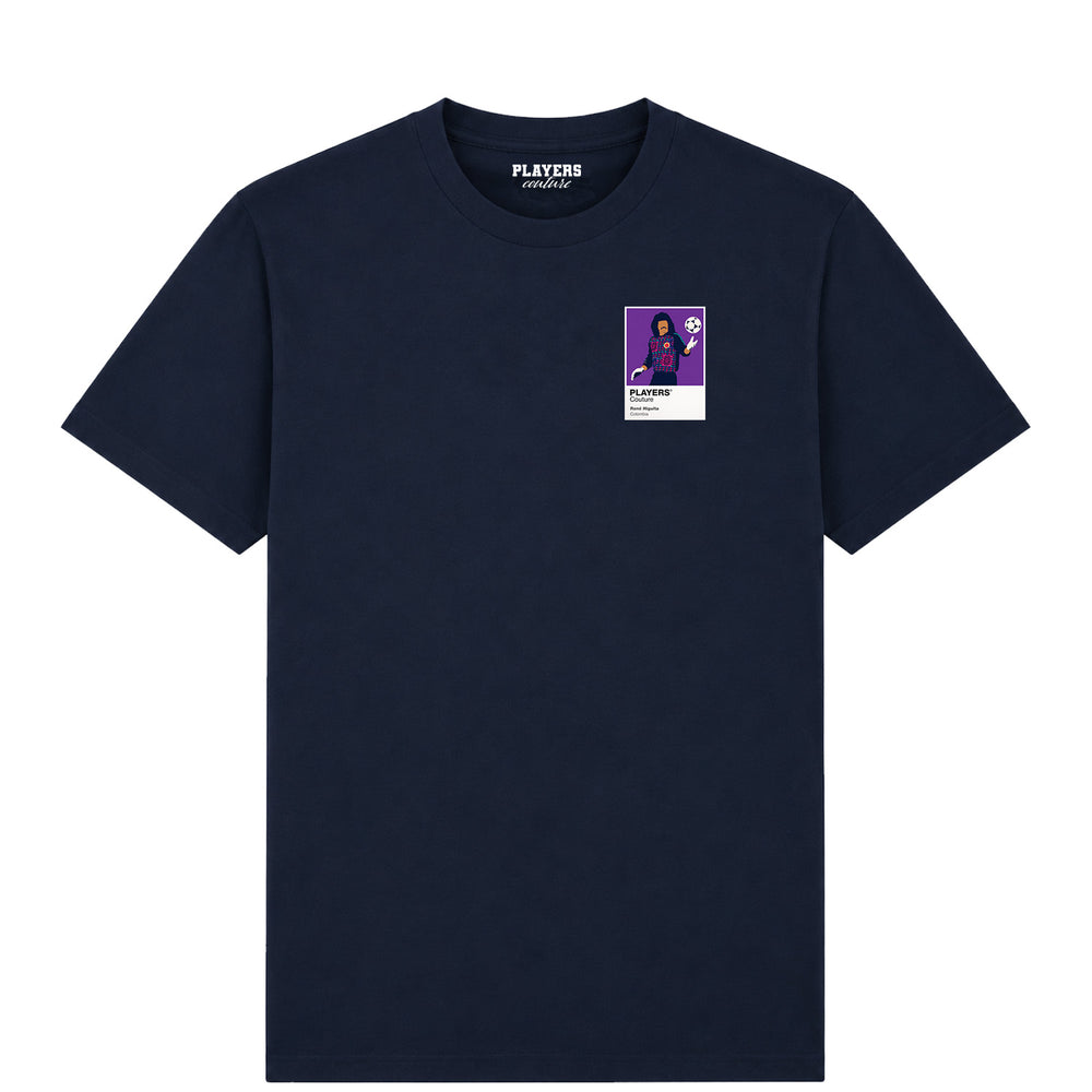 Rene Higuita Players Couture Mens Navy T-Shirt