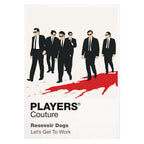 Reservoir Dogs the colour-coded crew in black suits and sunglasses before the failed diamond robbery Icon Frame artwork on white