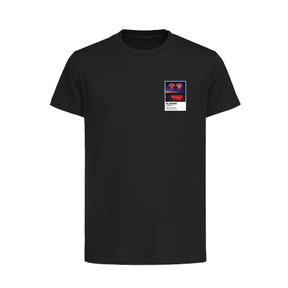 Ribéry and Robben Bayern Munich Icons in Lights Frame Kids T-Shirt in Black