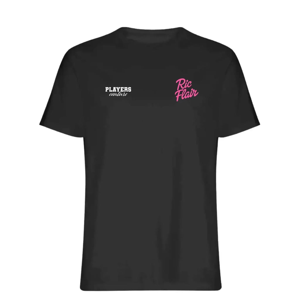 Ric Flair t-shirt – black men's t-shirt featuring the Ric Flair Players Couture logo