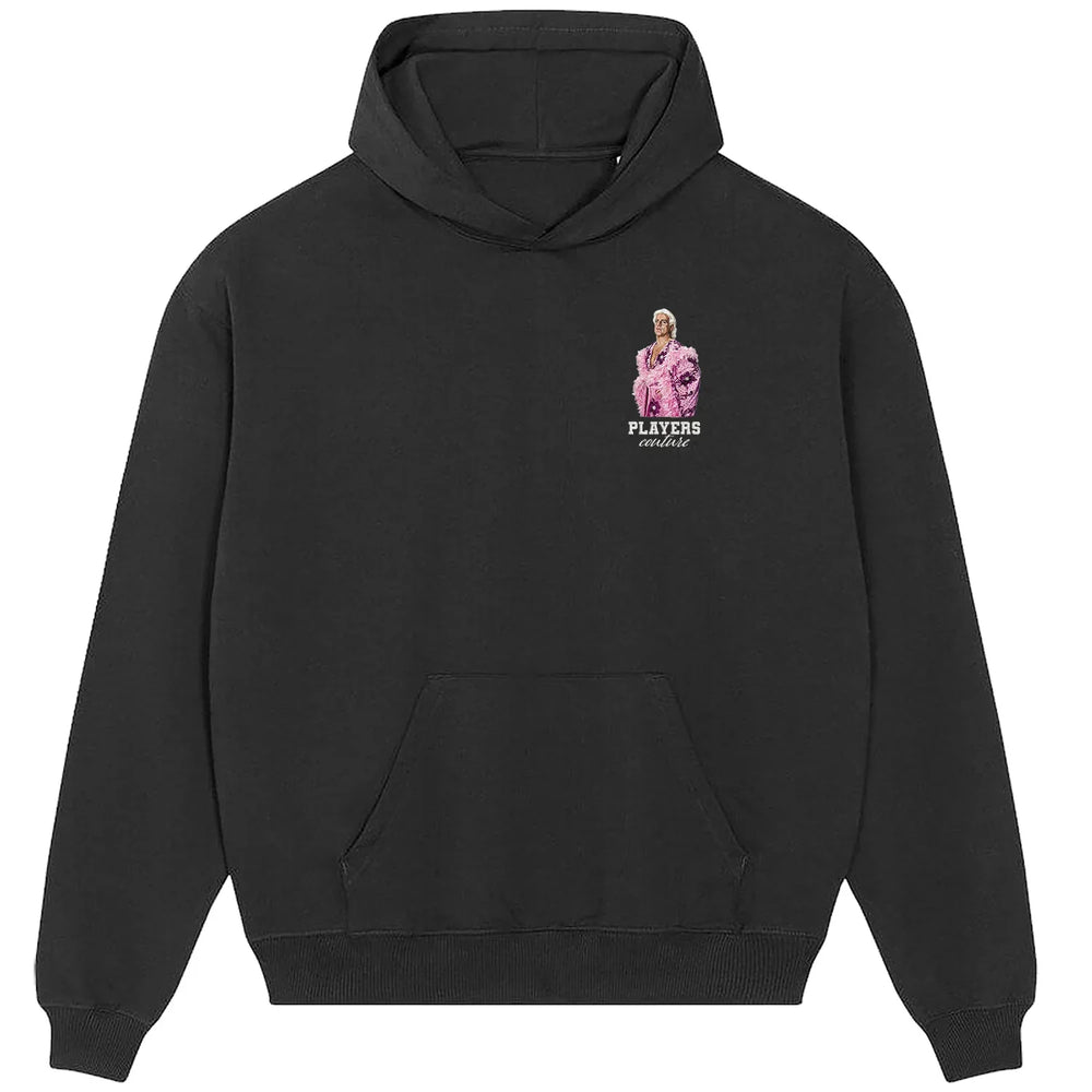 Ric Flair hoodie – white men's hoodie featuring the Ric Flair Players Couture logo