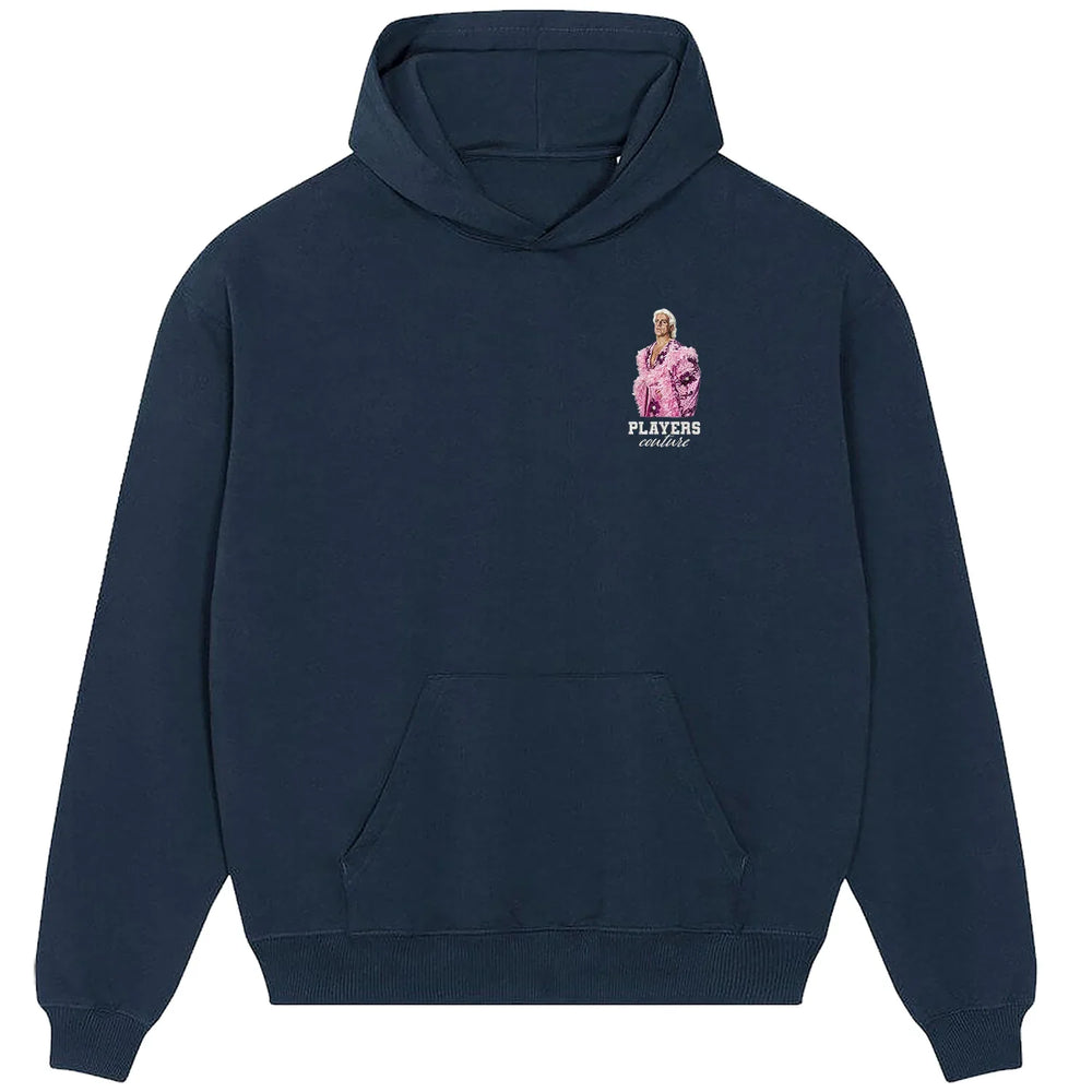Ric Flair hoodie – white men's hoodie featuring the Ric Flair Players Couture logo