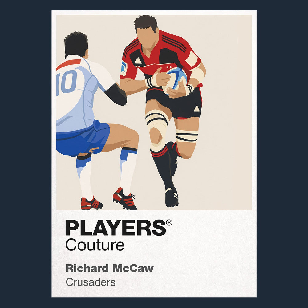 Richie McCaw Crusaders Rugby Union Icon Frame Men's Hoodie – image 1