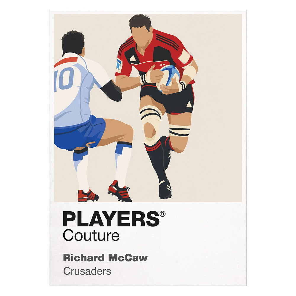 Richie McCaw Crusaders Rugby Union Icon Frame Men's T-Shirt – image 1