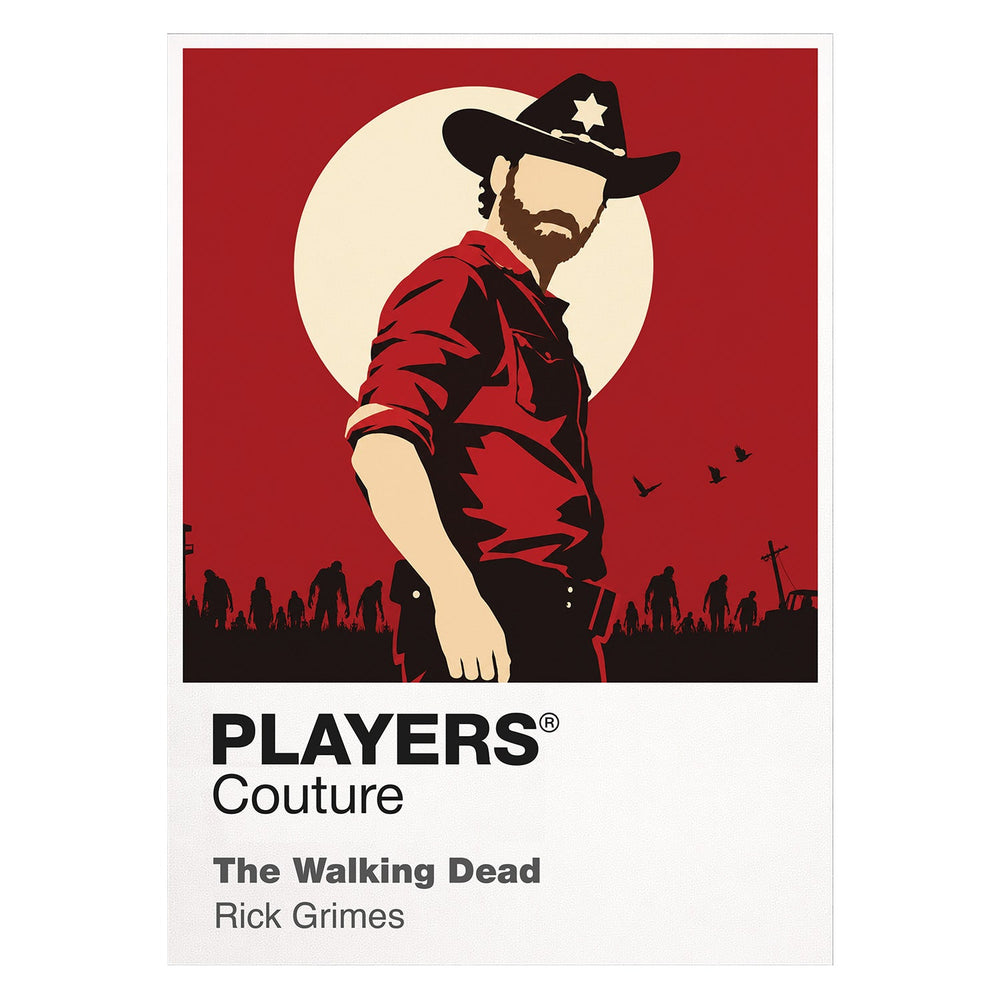 Rick Grimes 2 the later, bearded Rick Grimes shaped by Alexandria, all-out war and the bridge Icon Frame artwork on white