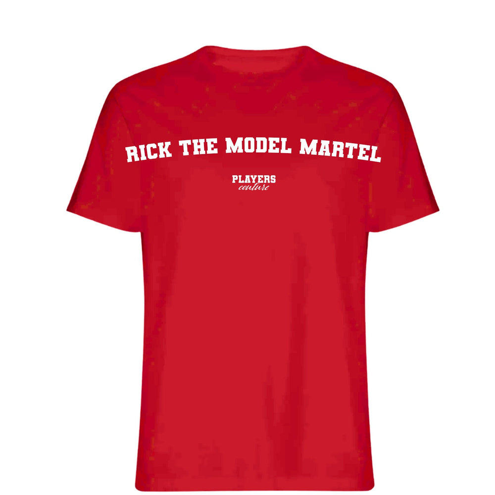RicK The Model Martel Men's T-Shirt in Red - Players Couture Fan Clothing