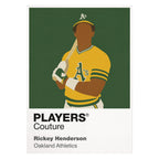 Rickey Henderson Athletics Baseball Icon Frame - Icon Design