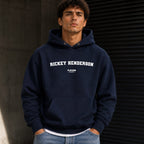 Rickey Henderson name-print hoodie - black