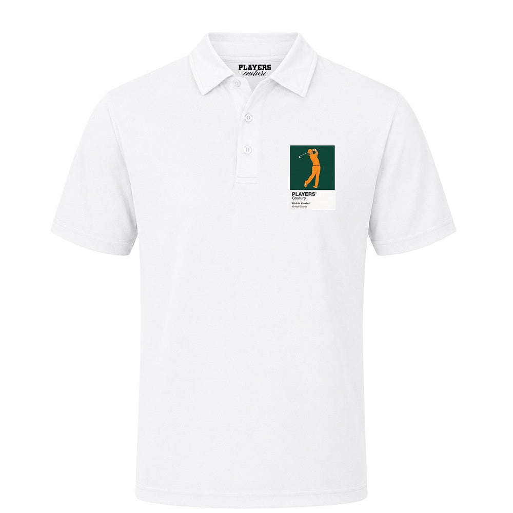 Rickie Fowler Golf Icon Frame Men's Polo Shirt - White