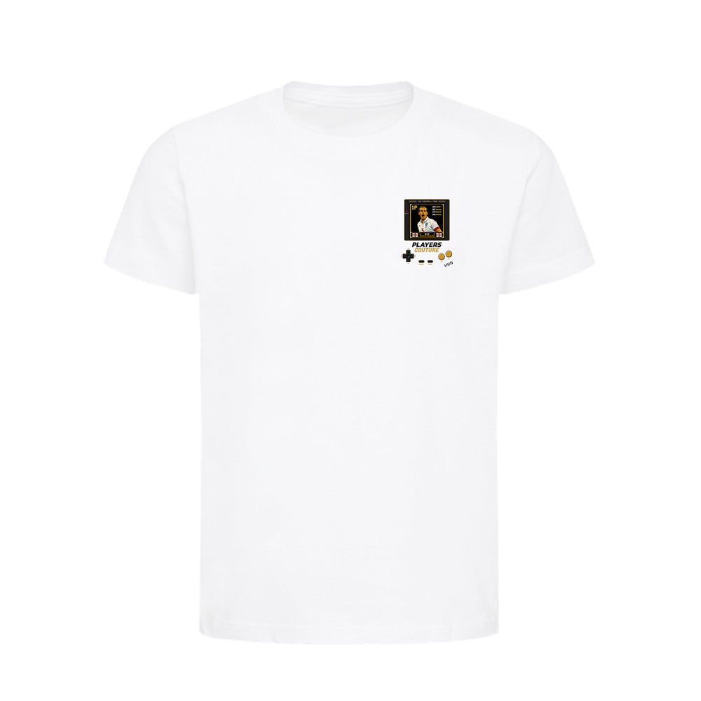 Rio Ferdinand 1P 8-Bit t-shirt retro gaming design by Players Couture