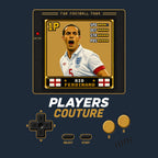Rio Ferdinand 1P 8-Bit t-shirt retro gaming design by Players Couture