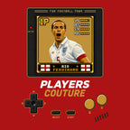 Rio Ferdinand 1P 8-Bit t-shirt retro gaming design by Players Couture