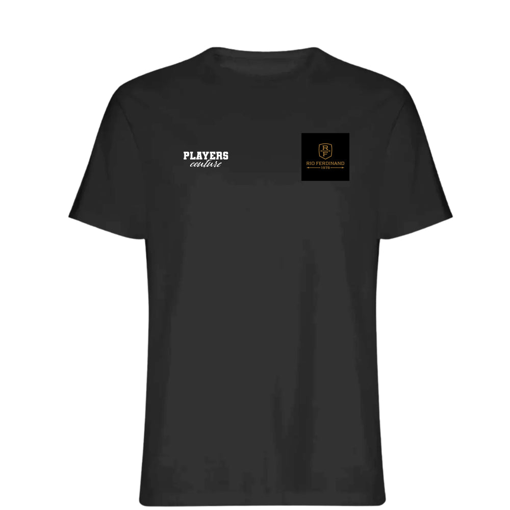 Rio Ferdinand Logo Players Couture Mens T-Shirt Black