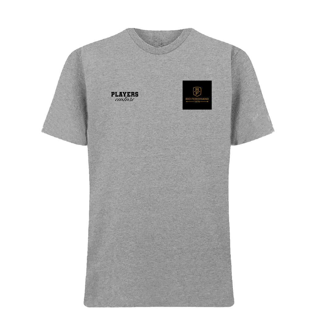 Rio Ferdinand Logo Players Couture Mens T-Shirt Gray