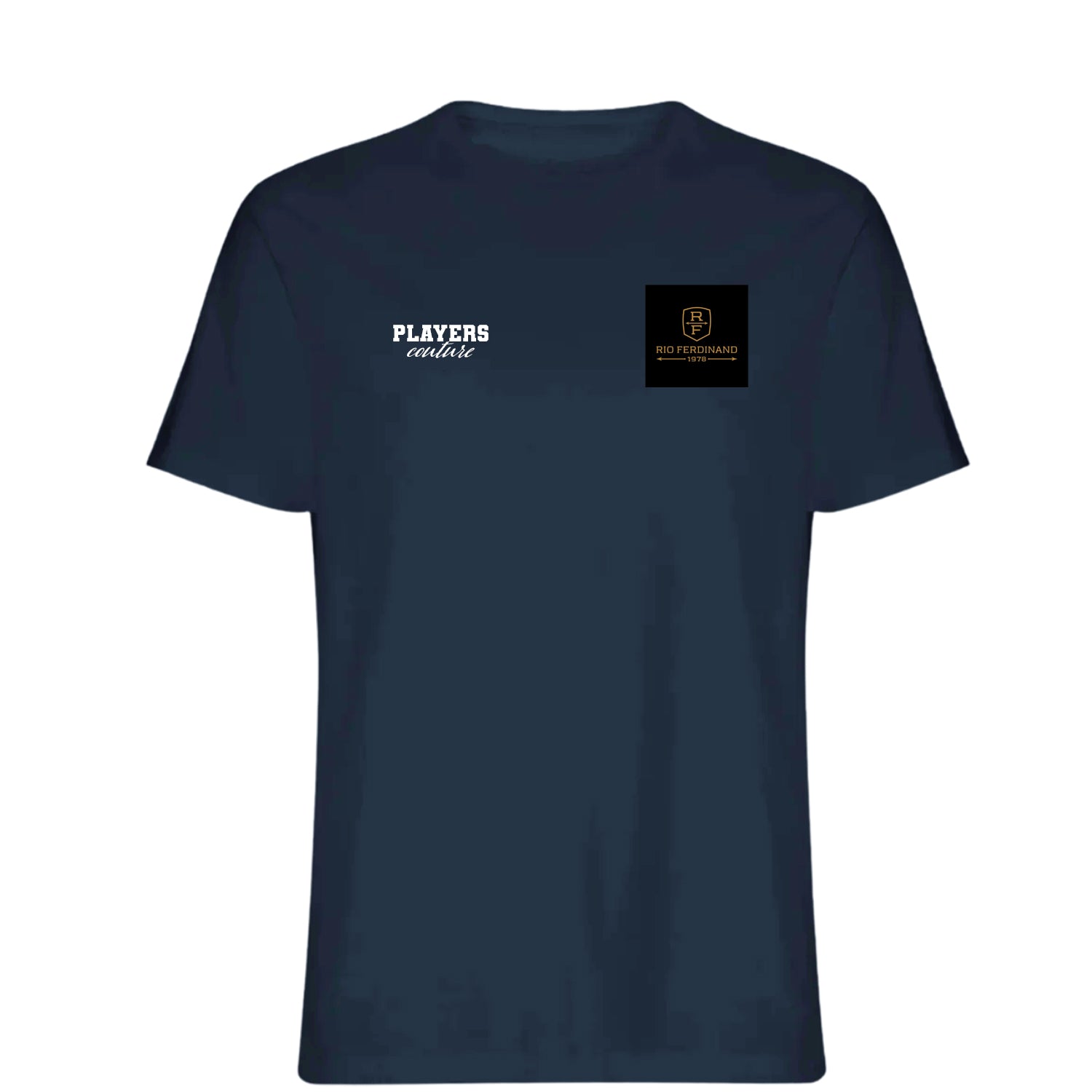 Rio Ferdinand Logo Players Couture Mens T-Shirt Navy