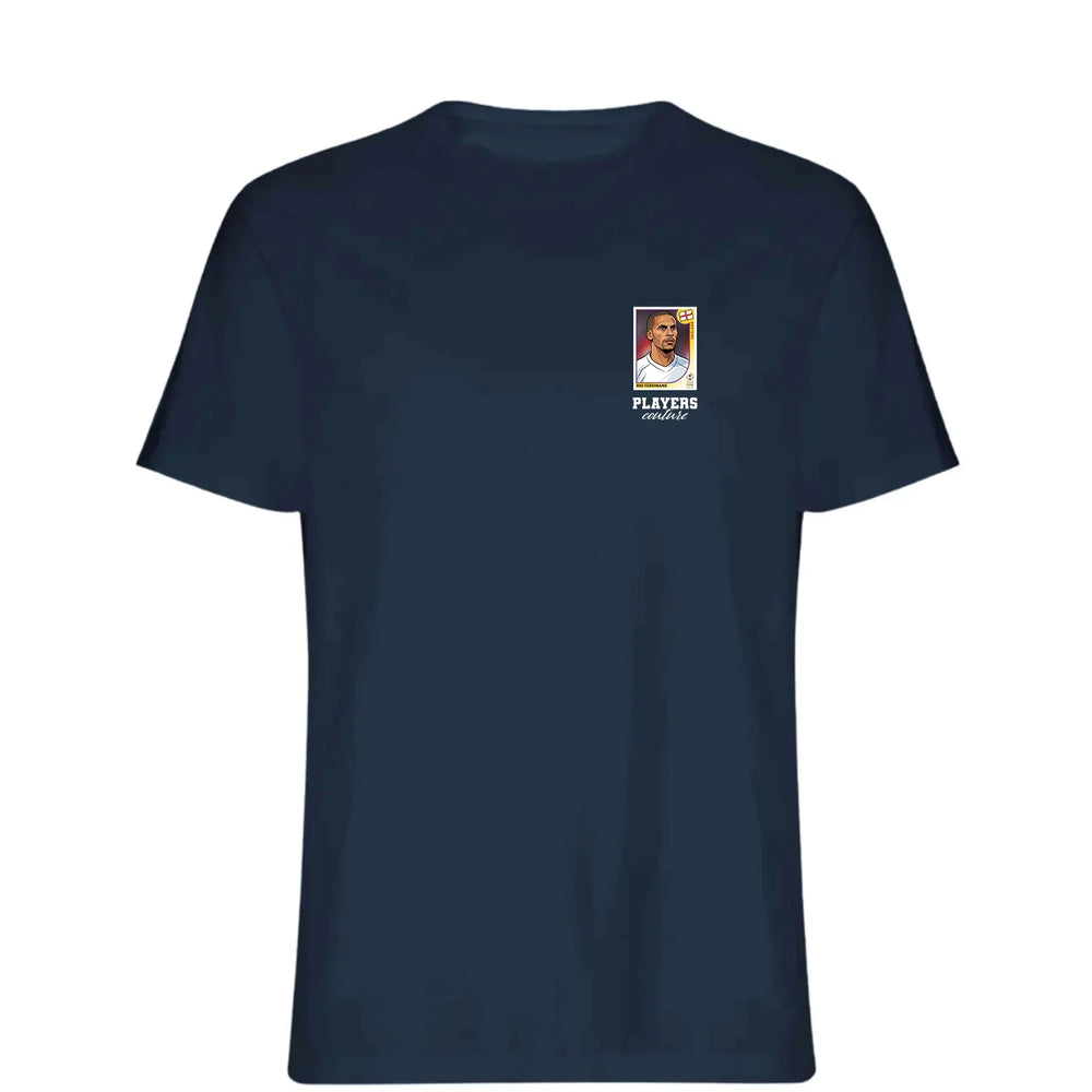 Rio Ferdinand World Cup t-shirt – navy men's t-shirt featuring the Rio Ferdinand World Cup Players Couture logo