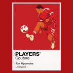 Rio Ngumoha Liverpool Icon Frame Kids T-Shirt — Red Artwork