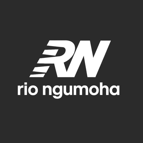 Rio Ngumoha Logo Men's T-Shirt – black close-up detail shot of the Rio Ngumoha Players Couture logo design