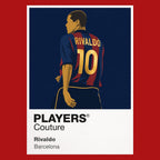 Rivaldo 2 Barcelona Men's T-Shirt - Red