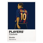 Rivaldo 2 Barcelona Men's T-Shirt - White