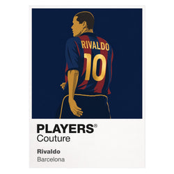 Rivaldo 2 Barcelona Men's T-Shirt - White