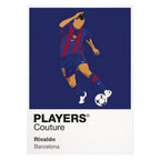 Rivaldo Barcelona Icon Frame — White