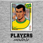 Rivaldo World Cup Sticker Men's Hoodie – rivaldo grey Players Couture design