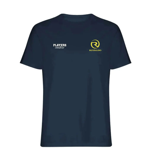 Rivaldo t-shirt – navy men's t-shirt featuring the Rivaldo Players Couture logo