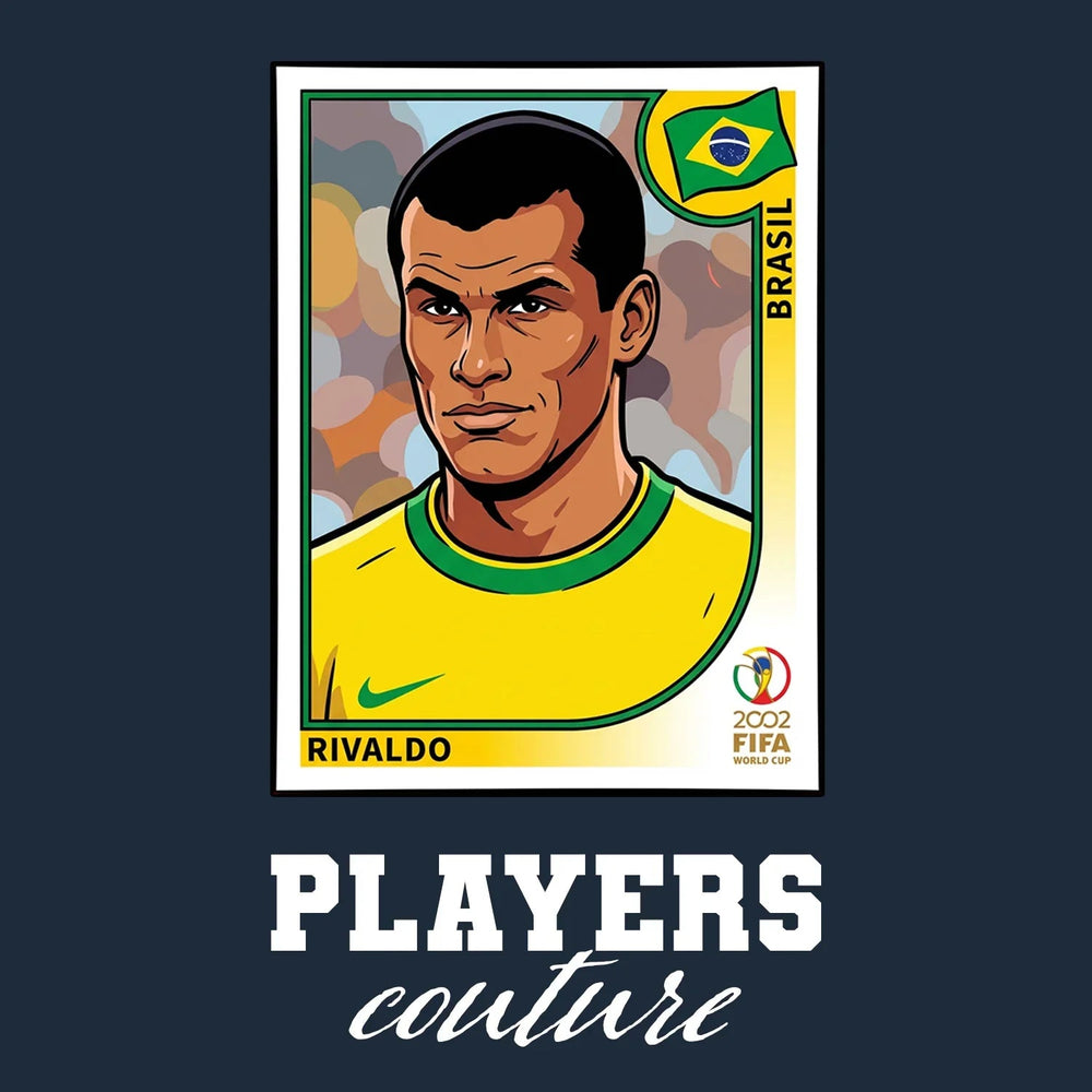 Rivaldo World Cup Sticker Kids Hoodie – rivaldo navy Players Couture design