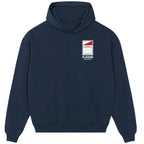River Plate Monopoly Card hoodie – black men's hoodie with white River Plate Monopoly Card letters and Players Couture logo