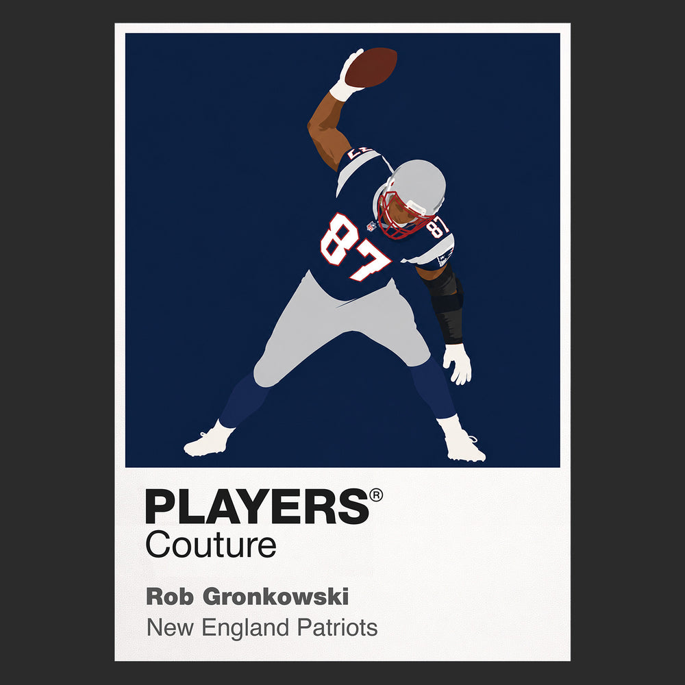Rob Gronkowski Patriots American Football Icon Frame Men's Hoodie