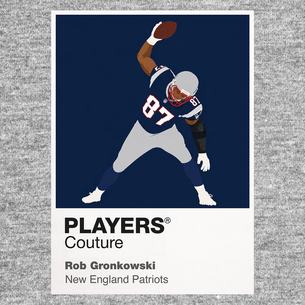 Rob Gronkowski Patriots American Football Icon Frame Men's Hoodie