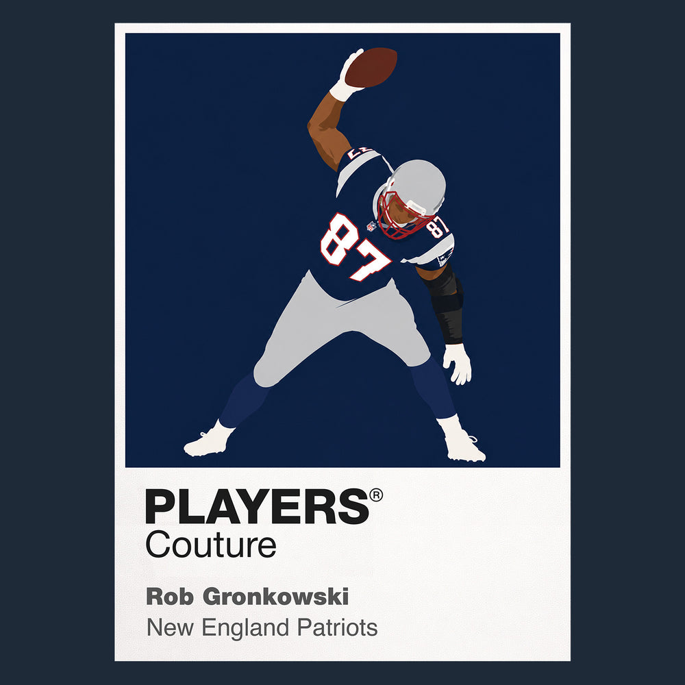Rob Gronkowski Patriots American Football Icon Frame Men's Hoodie