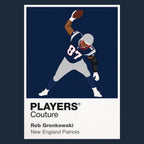 Rob Gronkowski Patriots American Football Icon Frame Men's Hoodie