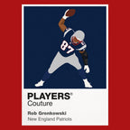 Rob Gronkowski Patriots American Football Icon Frame Men's Hoodie