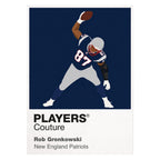 Rob Gronkowski Patriots American Football Icon Frame Men's Hoodie