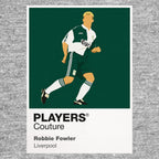 Robbie Fowler Green Kit Liverpool Icon Frame Men's Hoodie