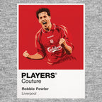 Robbie Fowler Liverpool Icon Frame — Pantone-style player illustration art card