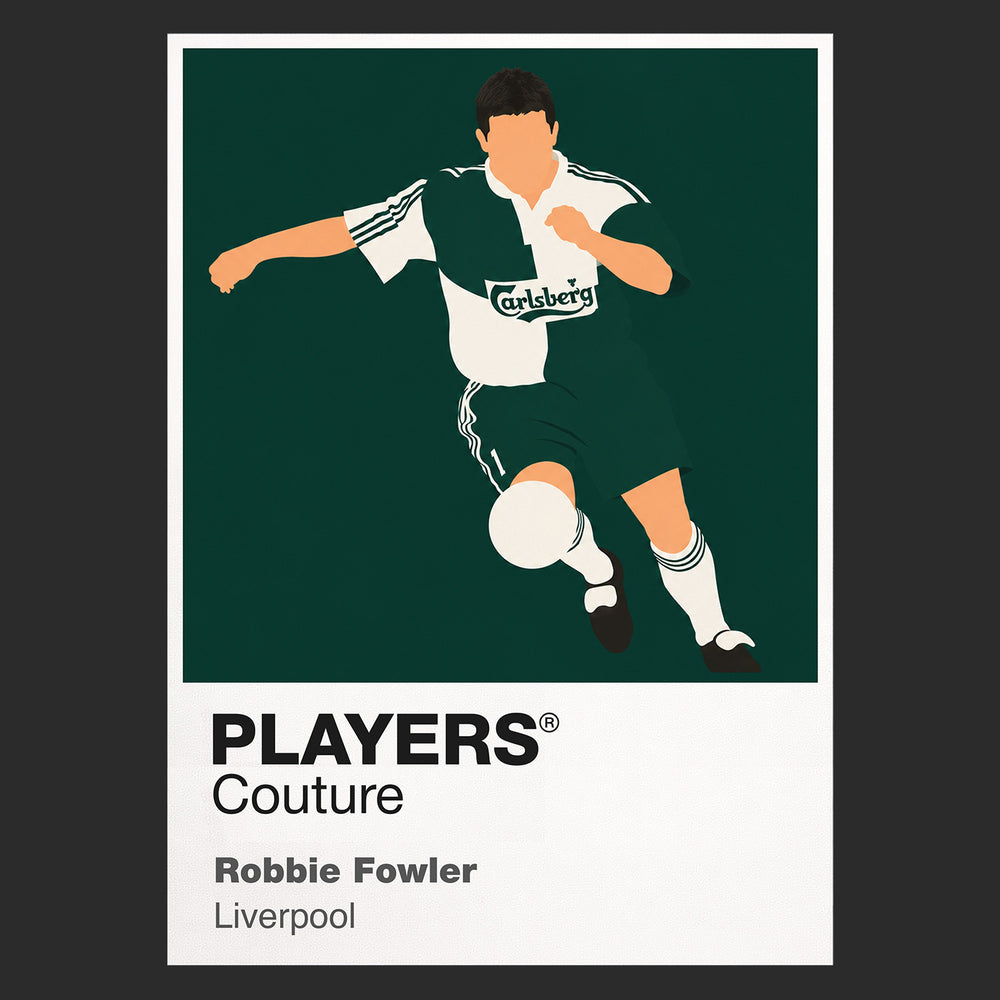 Robbie Fowler Liverpool Green Icon Frame Men's T-Shirt
