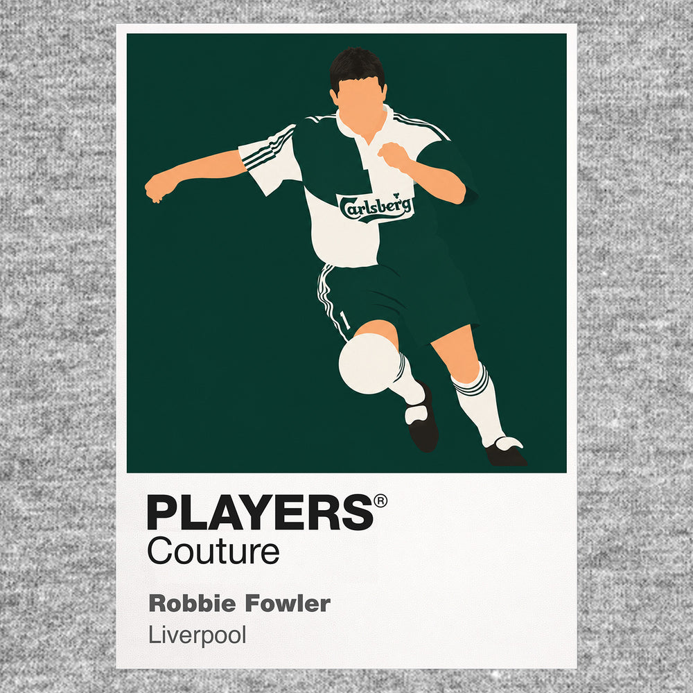 Robbie Fowler Liverpool Green Icon Frame Men's T-Shirt