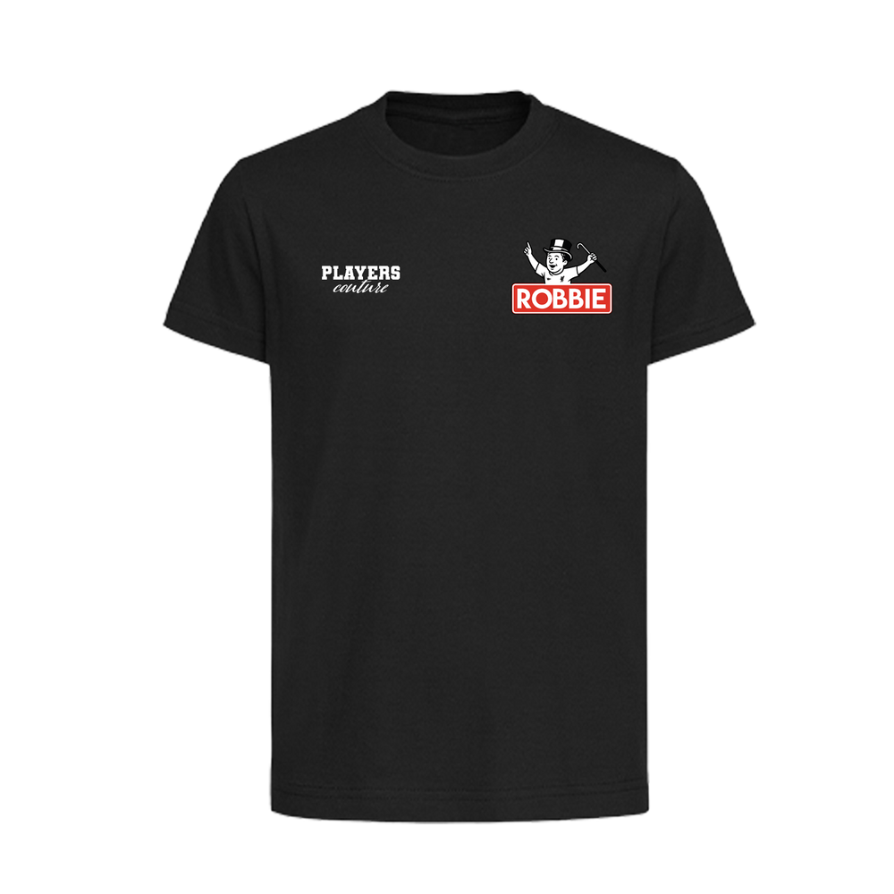 Robbie Fowler Logo Players Couture Kids T-Shirt Black