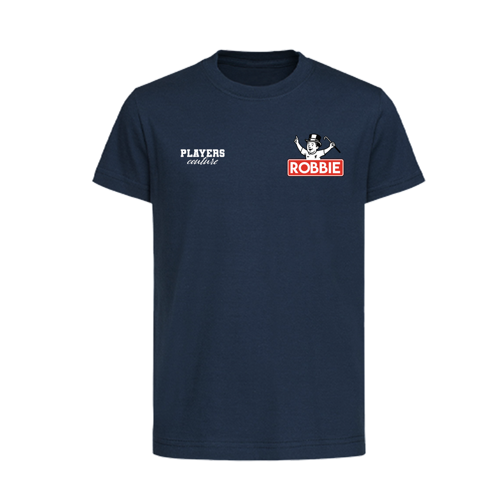 Robbie Fowler Logo Players Couture Kids T-Shirt Navy