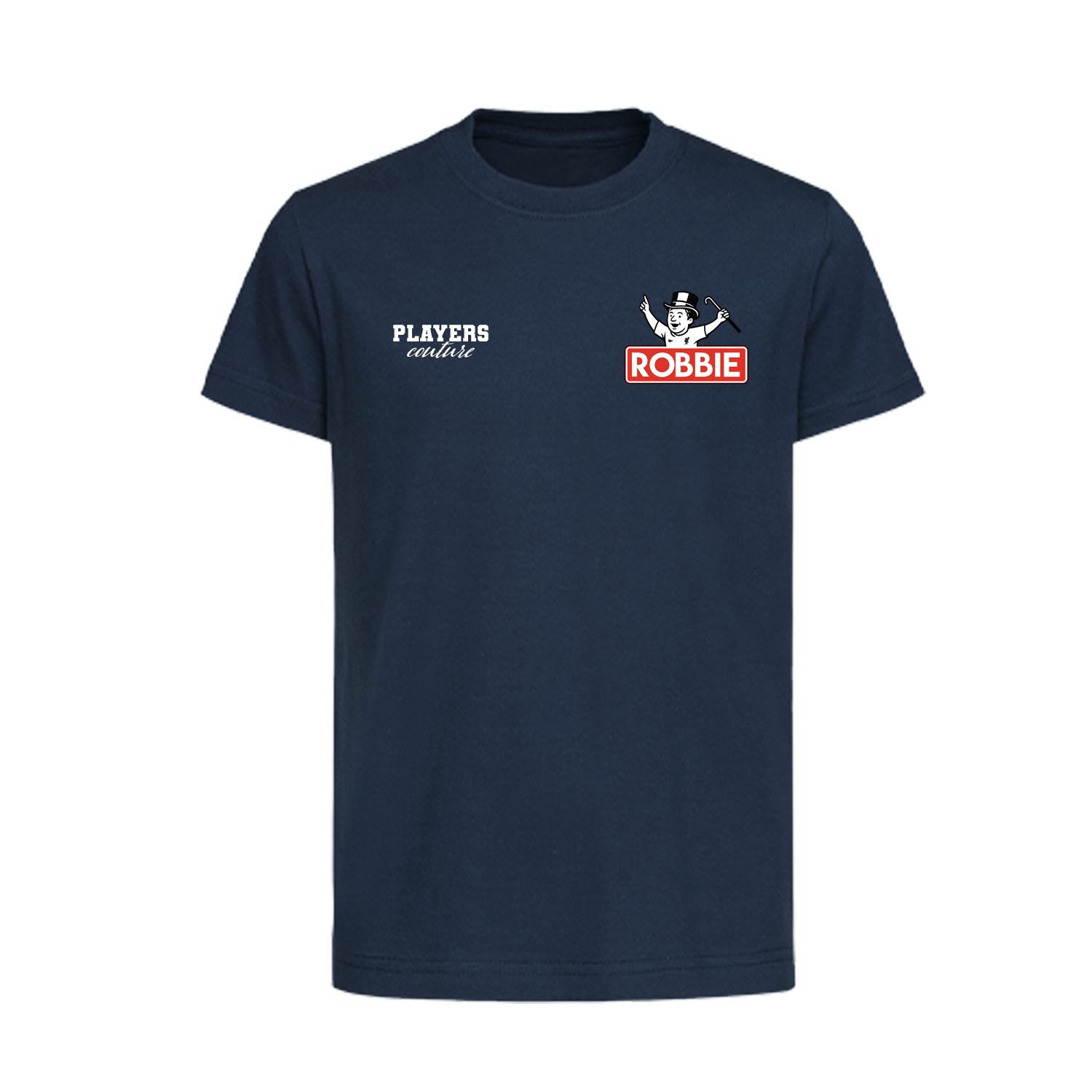 Robbie Fowler Logo Players Couture Kids T-Shirt Navy