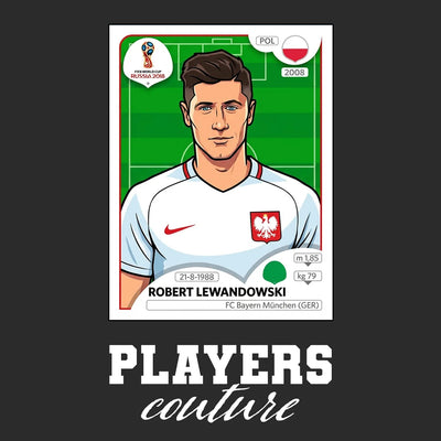 Robert Lewandowski World Cup Sticker Men's Hoodie – robert lewandowski black Players Couture design